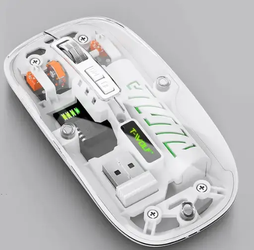 [07111] MOUSE T-WOLF X11 2.4GH + BT - BLANCO