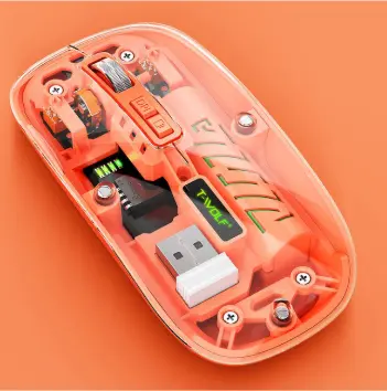 [07114] MOUSE T-WOLF X11 2.4GH + BT - NARANJA
