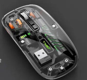 [07115] MOUSE T-WOLF X11 2.4GH + BT - NEGRO