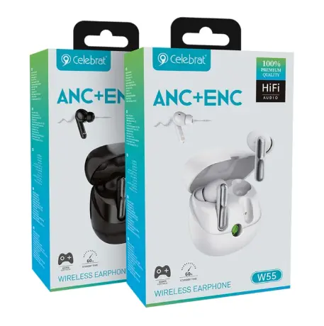 [04692] AUDIFONO CELEBRAT ANC+ENC WIRELESS EARPHONE W55