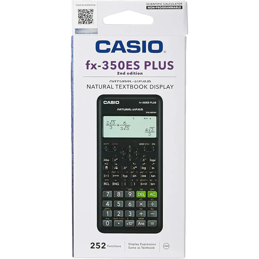 [04916] CALCULADORA CASIO CIENTIFICA FX-350ES PLUS 2da EDITION